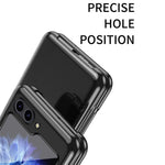 Samsung Galaxy Z Flip7 FE 5G / Z Flip6 5G / Z Flip5 5G skal genomskinligt PC-galvaniserat hårt mobilskal