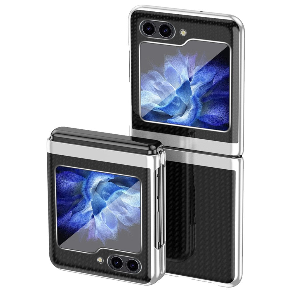 Samsung Galaxy Z Flip7 FE 5G / Z Flip6 5G / Z Flip5 5G skal genomskinligt PC-galvaniserat hårt mobilskal