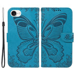 For iPhone 17th / 16th Case with Hand Strap Butterfly PU Leather Wallet Phone Cover