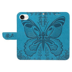 For iPhone 17th / 16th Case with Hand Strap Butterfly PU Leather Wallet Phone Cover