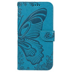 For iPhone 17th / 16th Case with Hand Strap Butterfly PU Leather Wallet Phone Cover