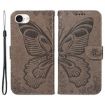 For iPhone 17th / 16th Case with Hand Strap Butterfly PU Leather Wallet Phone Cover