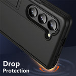 For Samsung Galaxy Z Fold6 5G Case Hard PC Anti-Drop Phone Cover with Kickstand