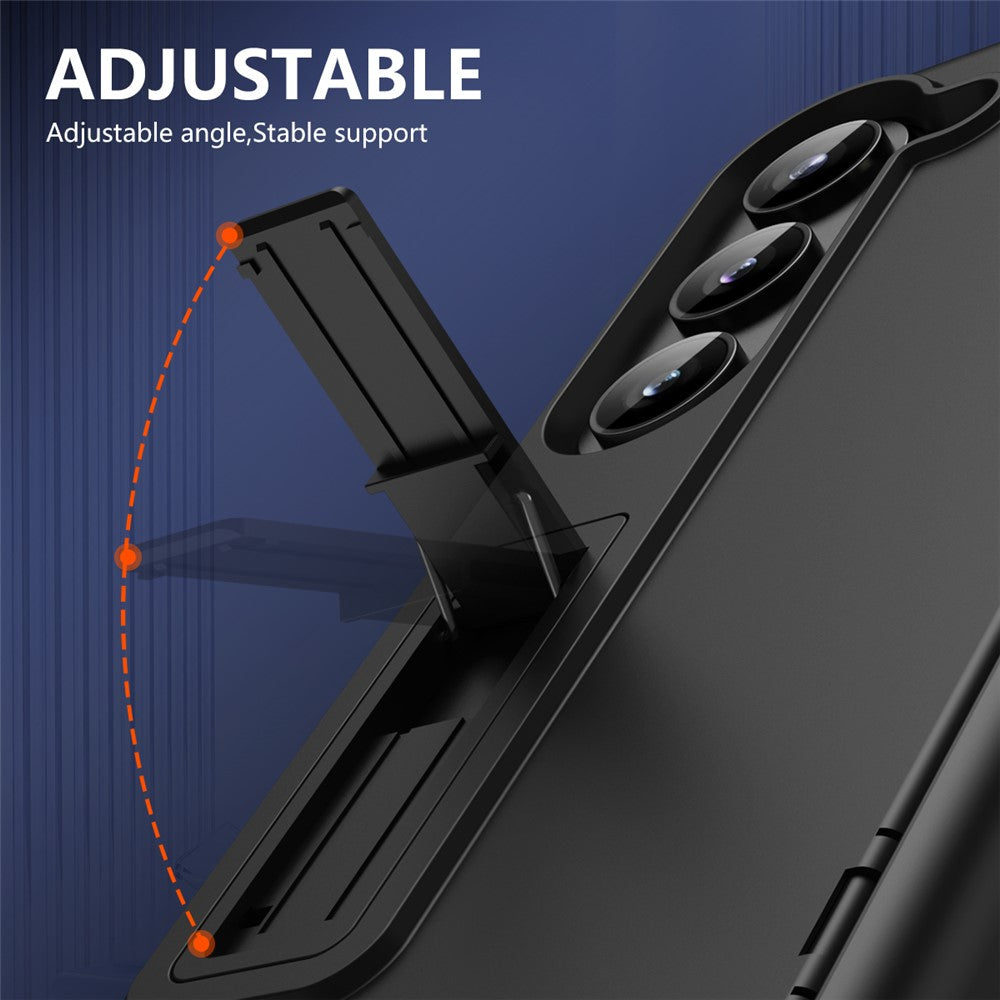 For Samsung Galaxy Z Fold6 5G Case Hard PC Anti-Drop Phone Cover with Kickstand