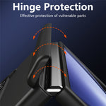 For Samsung Galaxy Z Fold6 5G Case Hard PC Anti-Drop Phone Cover with Kickstand