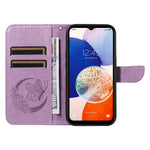 Til Samsung Galaxy A15 4G / 5G Cover PU Læder Flip Præget Sommerfugl Telefoncover med Pung