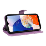 Til Samsung Galaxy A15 4G / 5G Cover PU Læder Flip Præget Sommerfugl Telefoncover med Pung