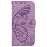Til Samsung Galaxy A15 4G / 5G Cover PU Læder Flip Præget Sommerfugl Telefoncover med Pung