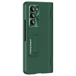 For Samsung Galaxy Z Fold6 5G Kickstand Cover PU Leather+PC Phone Case with Front Screen Film