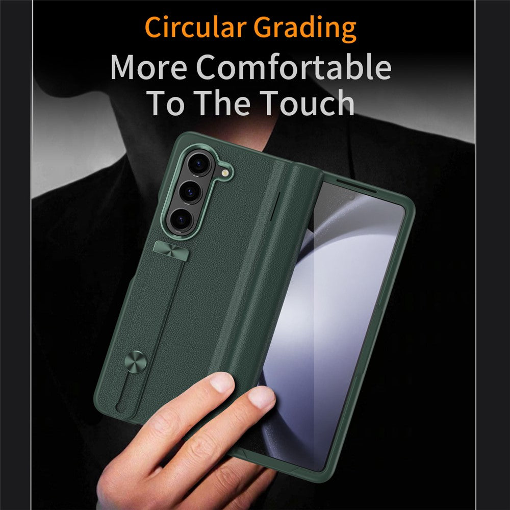 Til Samsung Galaxy Z Fold6 5G Cover med Støttefod, Anti-Drop Hårdt PC-telefoncover