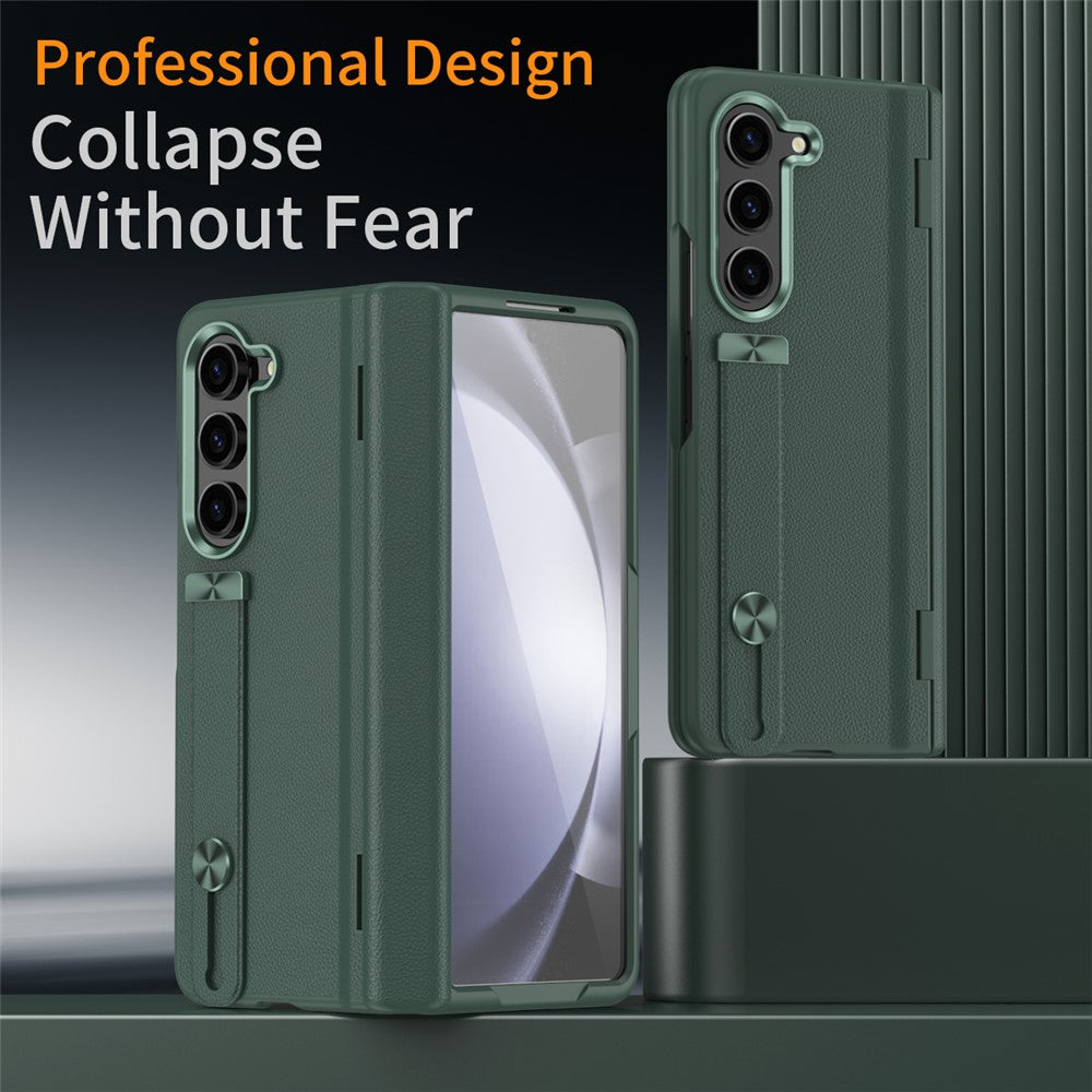 Til Samsung Galaxy Z Fold6 5G Cover med Støttefod, Anti-Drop Hårdt PC-telefoncover