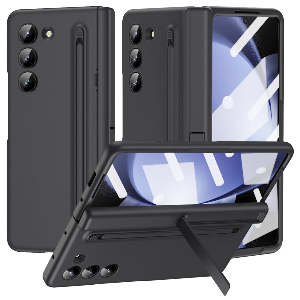 For Samsung Galaxy Z Fold6 5G Case Hard PC Phone Cover with Stylus and Tempered Glass Film