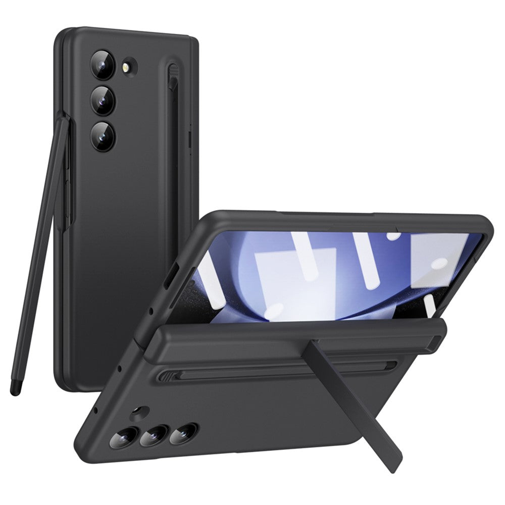 For Samsung Galaxy Z Fold6 5G Case Hard PC Phone Cover with Stylus and Tempered Glass Film