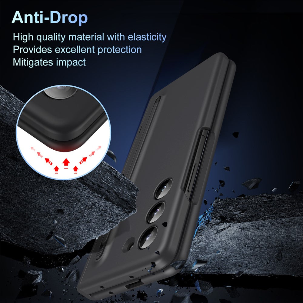 For Samsung Galaxy Z Fold6 5G Case Hard PC Phone Cover with Stylus and Tempered Glass Film
