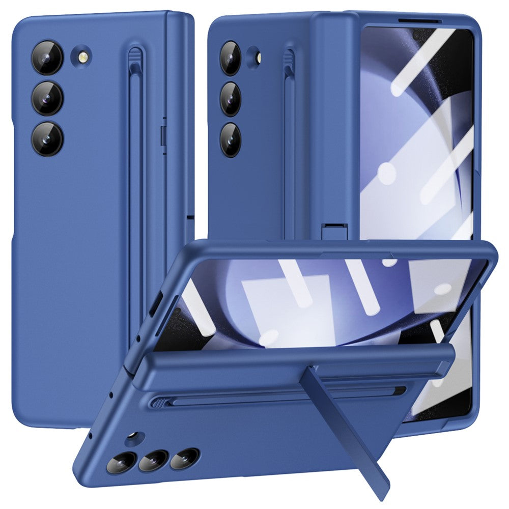 For Samsung Galaxy Z Fold6 5G Case Hard PC Phone Cover with Stylus and Tempered Glass Film