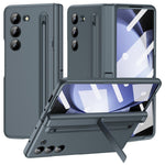 For Samsung Galaxy Z Fold6 5G Case Hard PC Phone Cover with Stylus and Tempered Glass Film
