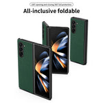 For Samsung Galaxy Z Fold6 5G Case Litchi Texture PU Leather Coated PC Phone Cover