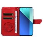 For Xiaomi Redmi Note 13 4G Imprinted Butterfly Pattern   Phone Case PU Leather Flip Phone Cover