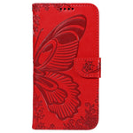 For Xiaomi Redmi Note 13 4G Imprinted Butterfly Pattern   Phone Case PU Leather Flip Phone Cover