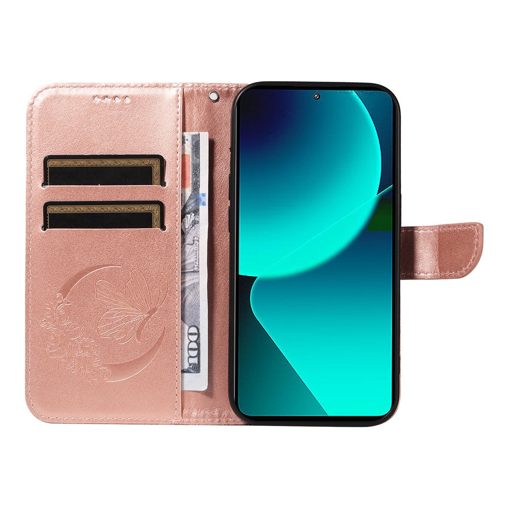For Xiaomi 13T Pro / 13T / Redmi K60 Ultra Phone Case Butterfly Pattern PU Leather Flip Phone Cover