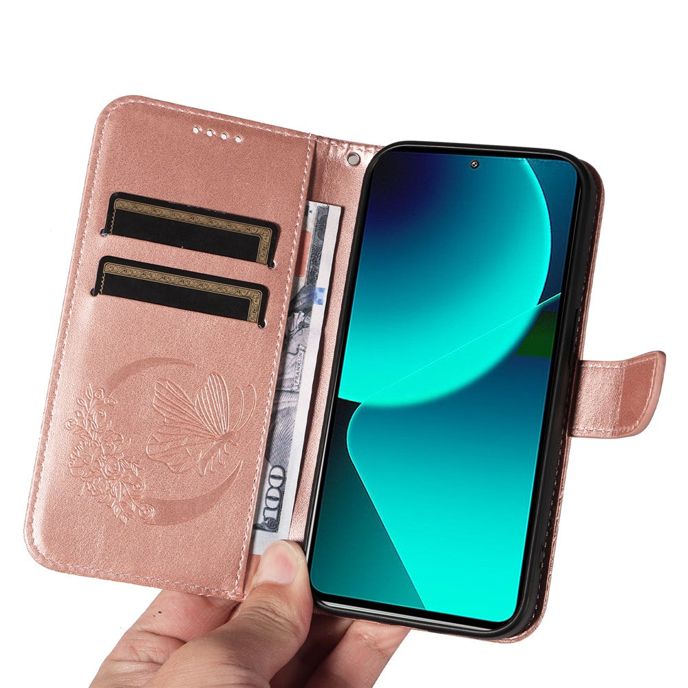 For Xiaomi 13T Pro / 13T / Redmi K60 Ultra Phone Case Butterfly Pattern PU Leather Flip Phone Cover