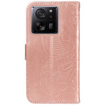 For Xiaomi 13T Pro / 13T / Redmi K60 Ultra Phone Case Butterfly Pattern PU Leather Flip Phone Cover