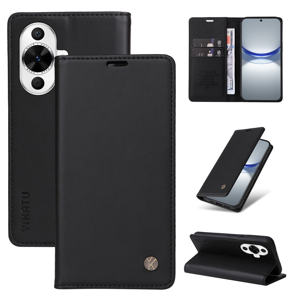 YIKATU YK-001 For Huawei nova 12s 4G / nova 12 Lite 4G / nova 11 Case Strong Magnetic Leather Phone Cover
