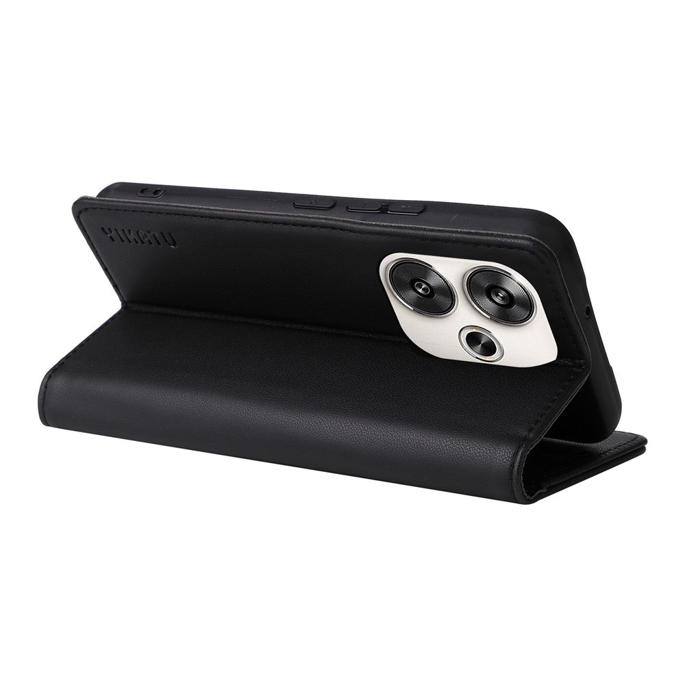 YIKATU YK-001 För Xiaomi Redmi Turbo 3 5G / Poco F6 5G Skal PU Läder Plånboksfodral mobilskal