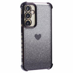 For Samsung Galaxy A34 5G Case Heart Pattern Drop Protection Glitter TPU Phone Cover