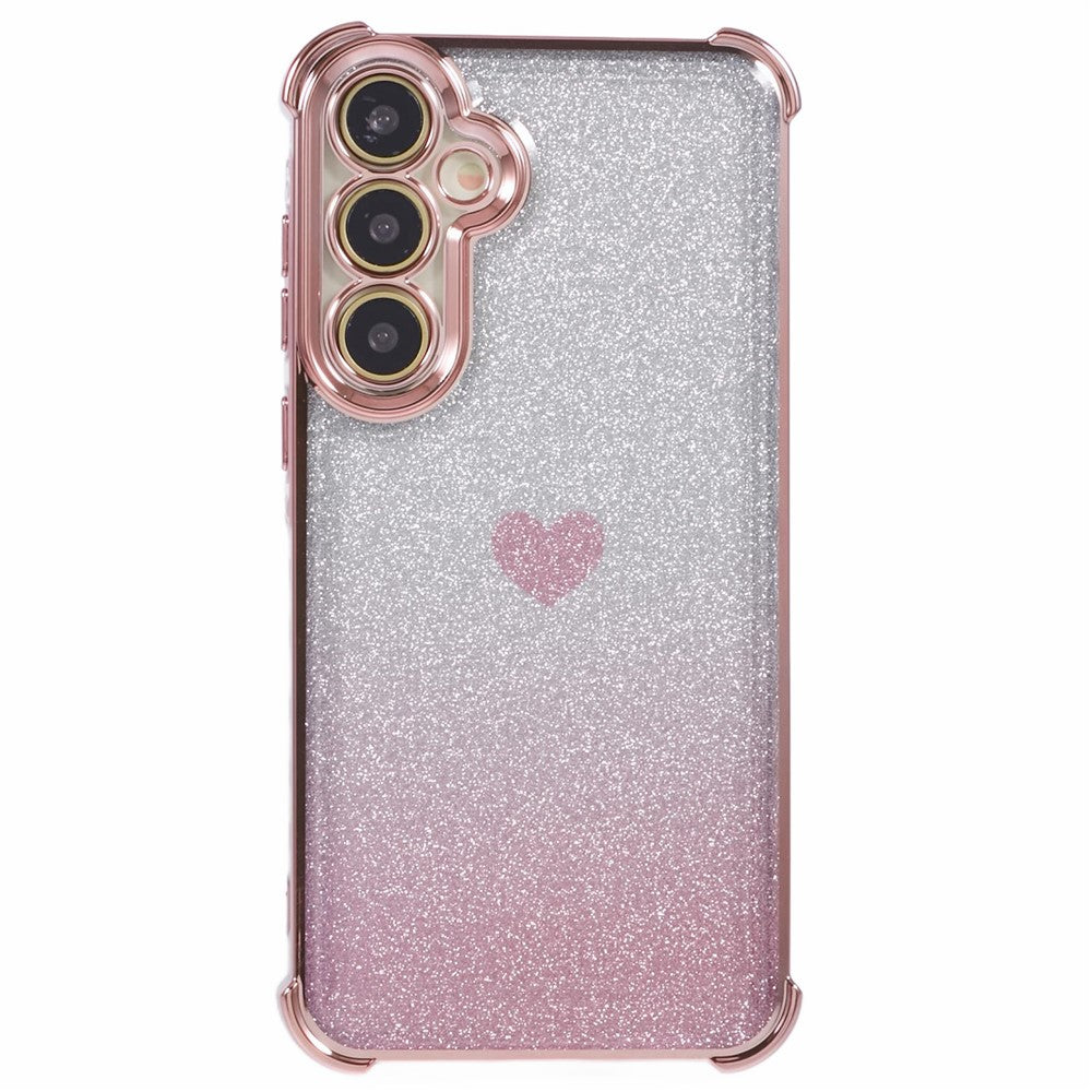 Til Samsung Galaxy A35 5G Telefoncover Faldsikring Hjerte mønster Fortykket 4-hjørne TPU Cover