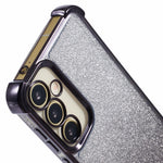 Til Samsung Galaxy A54 5G cover, glitter TPU telefoncover med hjerte-mønster på sidekanten