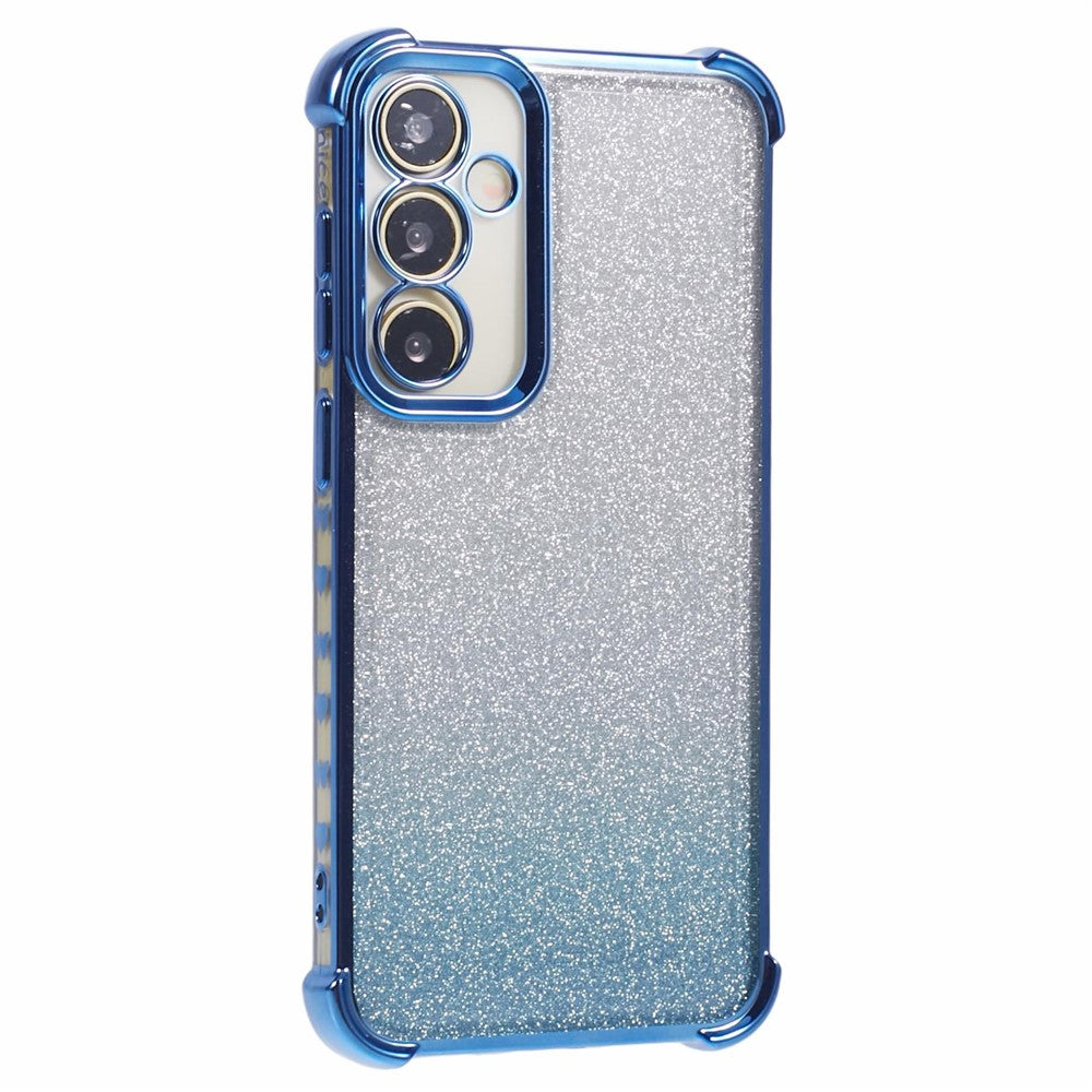 Til Samsung Galaxy A54 5G cover, glitter TPU telefoncover med hjerte-mønster på sidekanten