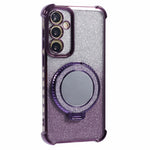 For Samsung Galaxy A54 5G Case TPU Glitter Phone Cover with Kickstand and Mirror