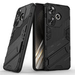 Xiaomi Redmi Turbo 3 5G / Poco F6 5G-skal stötsäkert PC+TPU-mobilskal med stöd