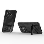 Xiaomi Redmi Turbo 3 5G / Poco F6 5G-skal stötsäkert PC+TPU-mobilskal med stöd