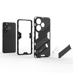 Xiaomi Redmi Turbo 3 5G / Poco F6 5G-skal stötsäkert PC+TPU-mobilskal med stöd