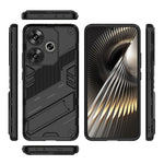Xiaomi Redmi Turbo 3 5G / Poco F6 5G-skal stötsäkert PC+TPU-mobilskal med stöd