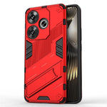 Xiaomi Redmi Turbo 3 5G / Poco F6 5G-skal stötsäkert PC+TPU-mobilskal med stöd