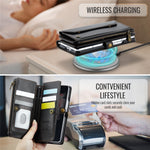 For Samsung Galaxy Z Fold3 5G Leather Case CASEME C36 Zipper Multiple Card Slots Phone Cover with Straps