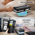 Til Samsung Galaxy Z Fold4 5G Læderetui CASEME C36 Lynlås Flere Kortpladser Telefoncover med Stropper