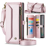 For Samsung Galaxy Note 10 Plus 4G / 5G Leather Case CASEME C36 Zipper Multiple Card Slots Phone Cover with Straps