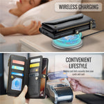 For Samsung Galaxy Note20 Ultra / Note20 Ultra 5G Leather Case CASEME C36 Zipper Multiple Card Slots Phone Cover with Straps
