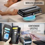 Til Samsung Galaxy S23+ Lædercover CASEME C36 Lynlås Flere Kortpladser Telefoncover med Remme