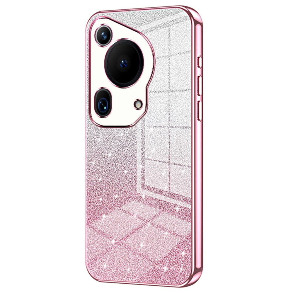 For Huawei Pura 70 Ultra Case Gradient Glitter Electroplating Soft TPU Phone Cover