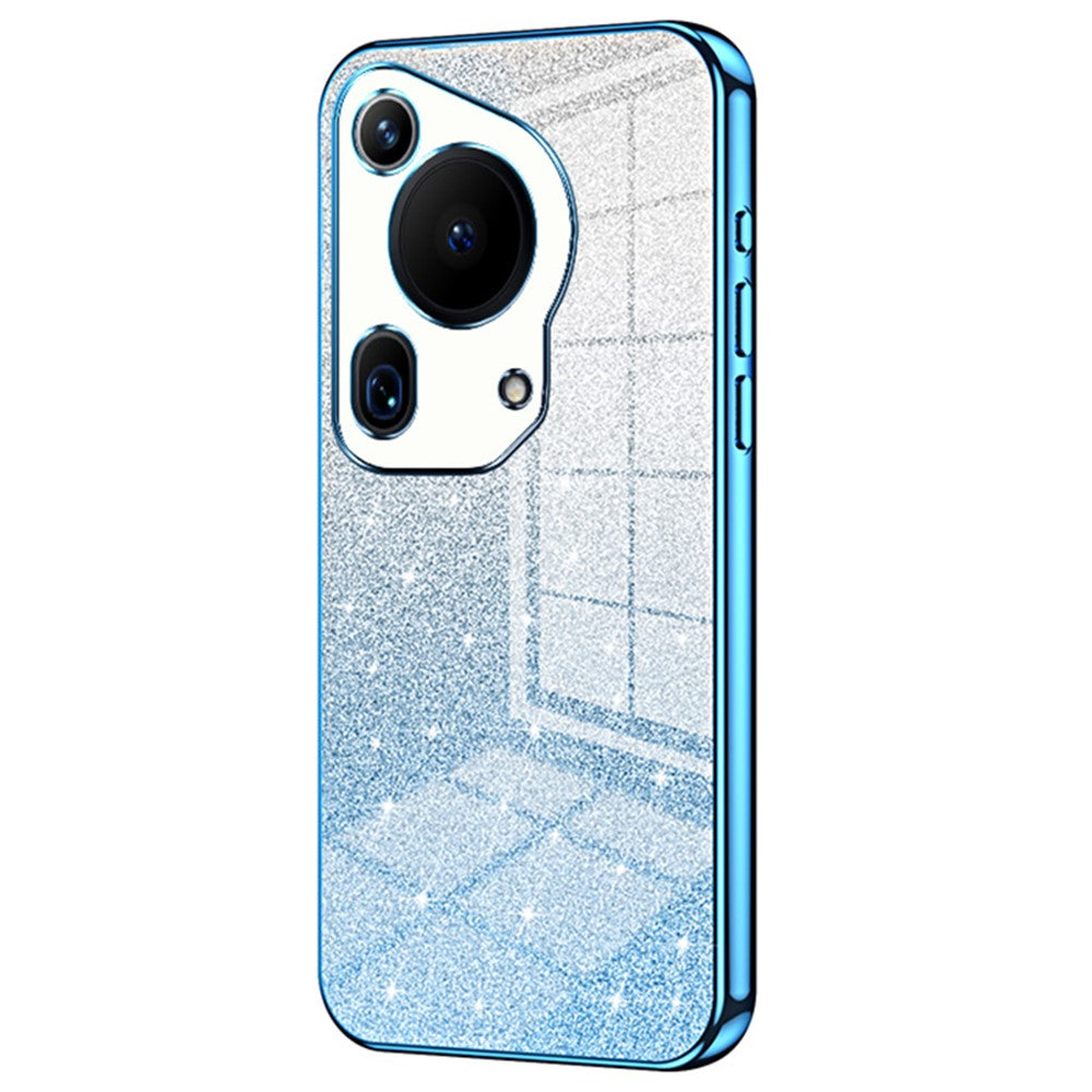 For Huawei Pura 70 Ultra Case Gradient Glitter Electroplating Soft TPU Phone Cover