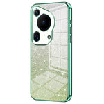 For Huawei Pura 70 Ultra Case Gradient Glitter Electroplating Soft TPU Phone Cover