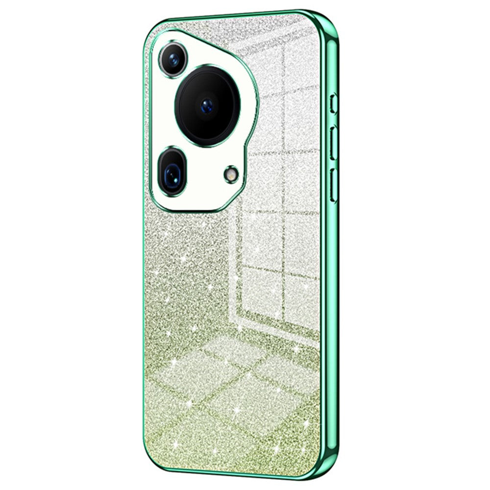 For Huawei Pura 70 Ultra Case Gradient Glitter Electroplating Soft TPU Phone Cover