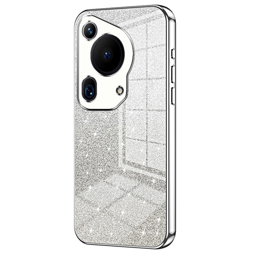 For Huawei Pura 70 Ultra Case Gradient Glitter Electroplating Soft TPU Phone Cover