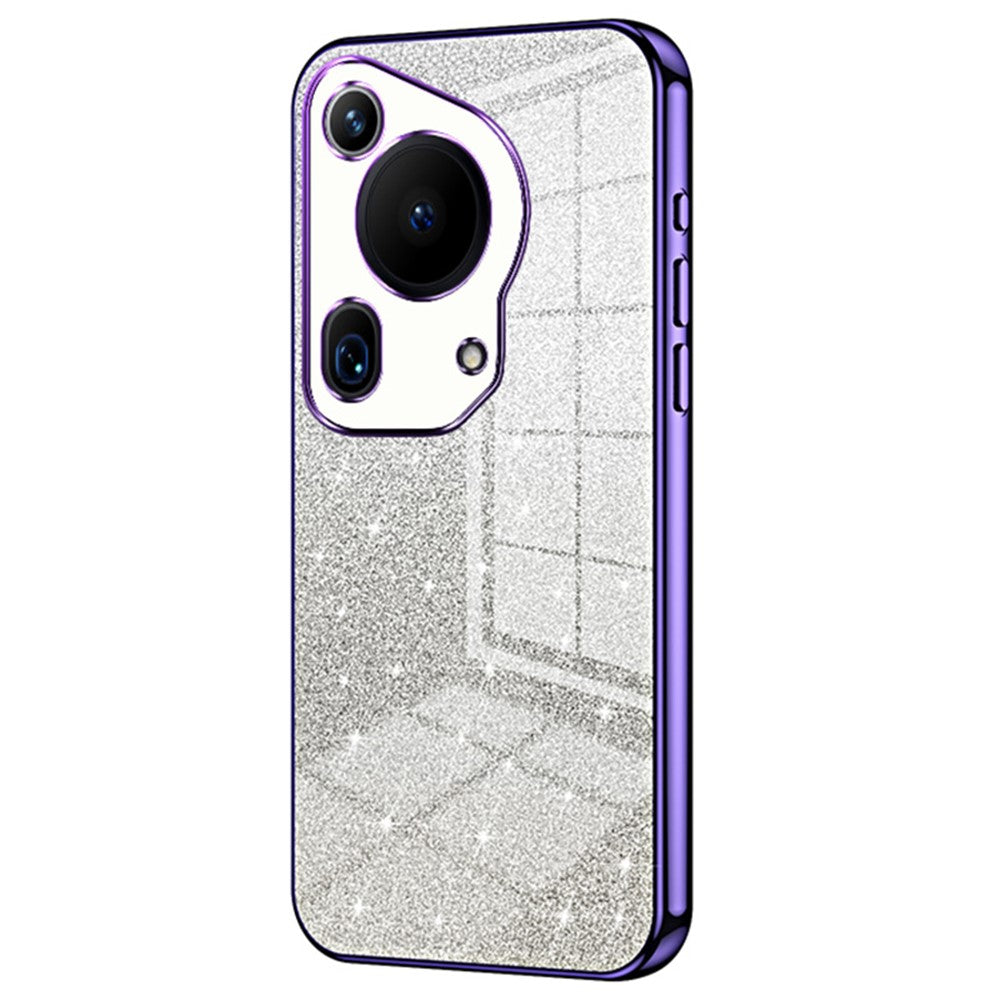 For Huawei Pura 70 Ultra Case Gradient Glitter Electroplating Soft TPU Phone Cover