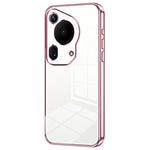 For Huawei Pura 70 Ultra Case TPU Shockproof Clear Phone Cover Electroplating Frame